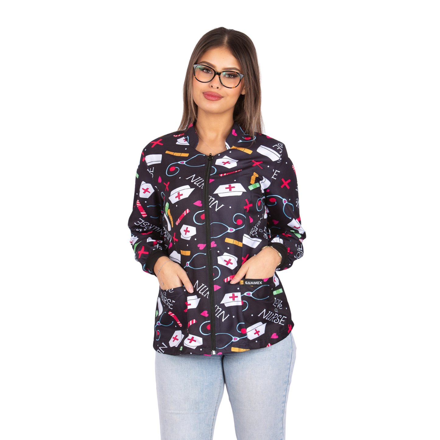 CHAQUETA SANITARIA ESTAMPADO - MÉDICO CLASICO