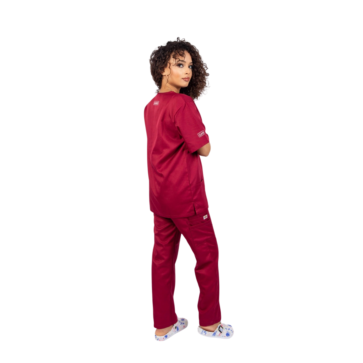 Pijama Sanitario Mujer Burdeos - TS10