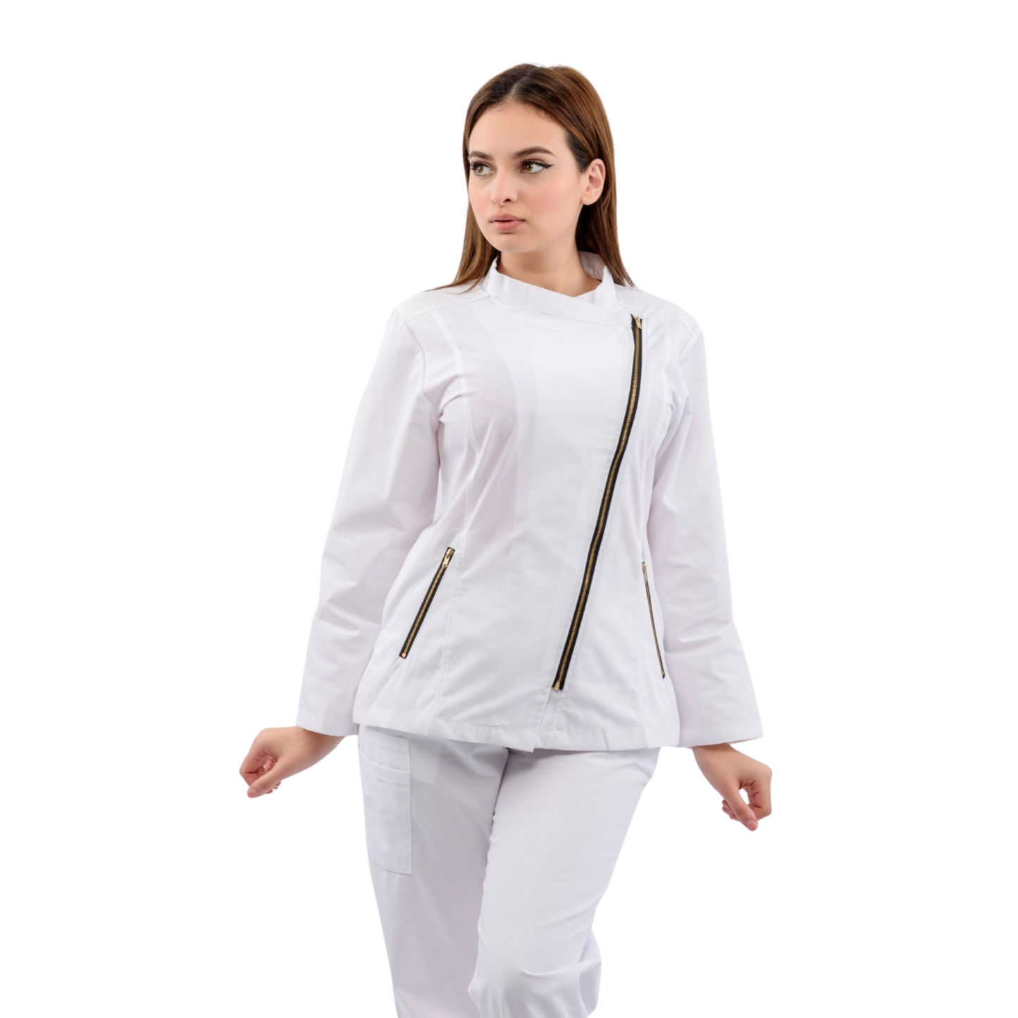 TRAJE DE MUJER DE MANGA LARGA PARA SANITARIAS Y FARMACÉUTICAS - AS36