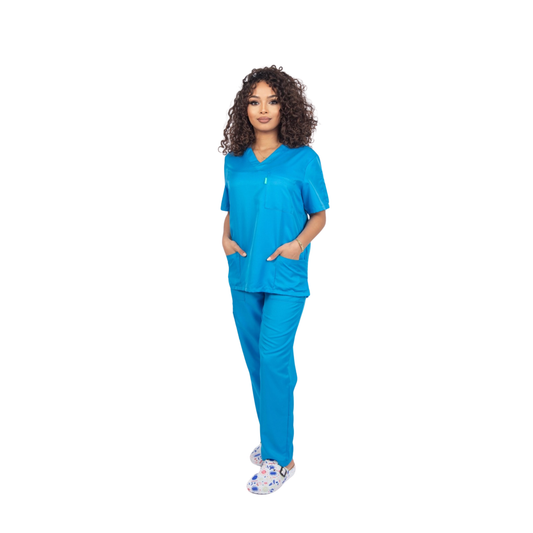 Pijama Sanitario Mujer Azul turquesa - TS10