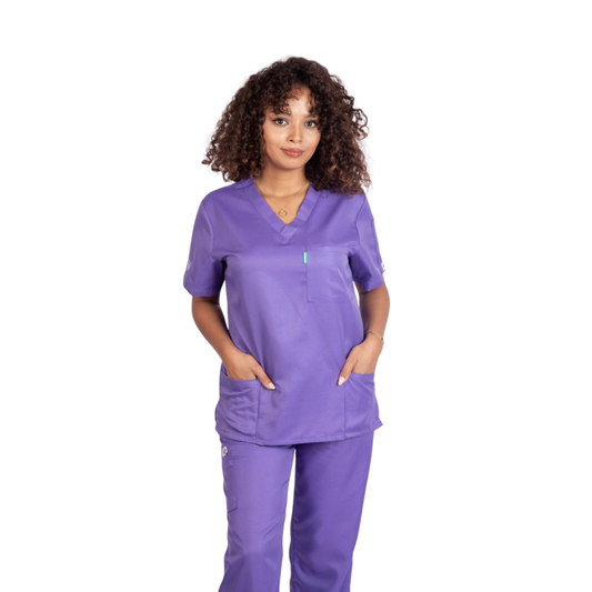 Pijama Sanitario Mujer Malva - TS10