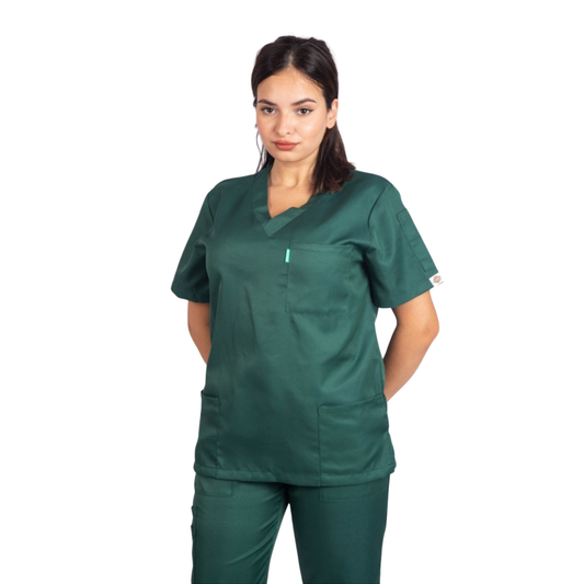 Pijama Sanitario Mujer Verde bosque - TS10