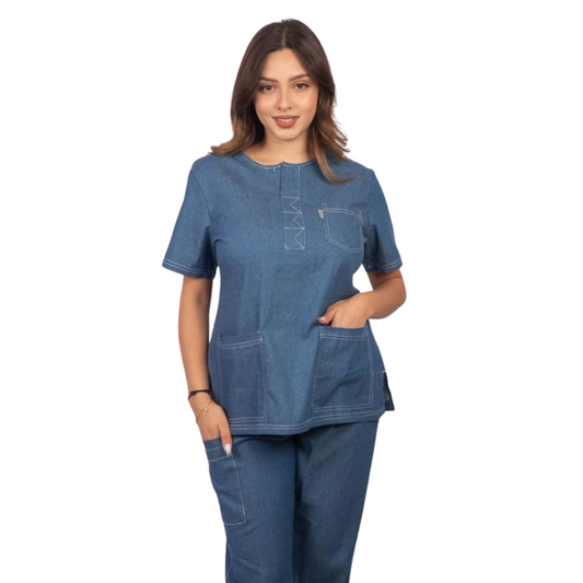 CONJUNTO MUJER ELEGANTE JEANS - AS64